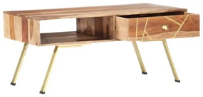 vidaXL Salontafel 95x50x42 cm massief sheeshamhout
