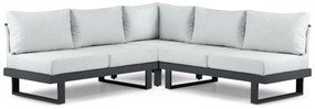 Hoek loungeset 5 personen Aluminium Grijs Lifestyle Garden Furniture Lorenzo