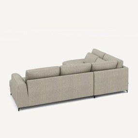 Omvormbare hoekbank links, tweed stof, Marsile