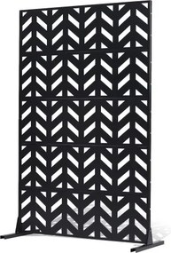 VEVOR Vouwscherm, 120x50,8x183 cm, Buitenkamerverdeler, Vrijstaande Scheidingswand met Standaard, Decoratief Tuinscherm, Kamerverdeler voor Balkon, Terras, Binnen, Zwart