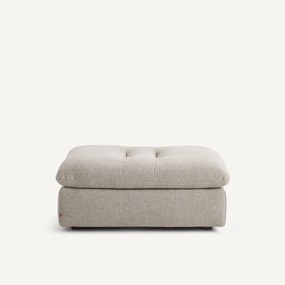 Modulaire voetensteun van getextureerd linnen en viscose, GIULIANO