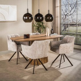 Draaibare Eetkamerstoel Zandkleur