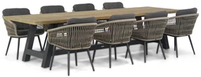 Tuinset 8 personen 330 cm Rope Taupe Lifestyle Garden Furniture Western/Trente