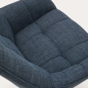 Kave Home Jaspe Moderne Draaifauteuil Blauw