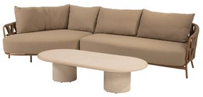 Hampton Biarritz chaise longue loungeset 3 delig mortex amber 4 Seasons Outdoor