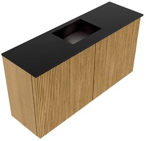 Mondiaz Joya 80cm toiletmeubel oak met wastafel faye midden 1 kraangat urban