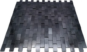 Zelfklevende Mozaïektegels Metaal | Steenstrip 3D Grafiet | 30×29,8 cm | Keuken, Bad &amp; WC
