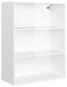 vidaXL Hangkast 69,5x32,5x90 cm hoogglans wit