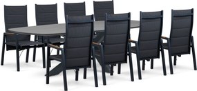 Tuinset 8 personen 300 cm Aluminium Grijs Lifestyle Garden Furniture Essence/Voyage