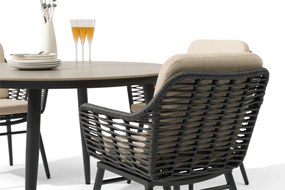 Tuinstoel Aluminium/rope Grijs-antraciet Coco Antoni