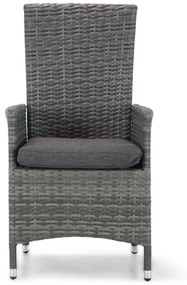 Verstelbare Tuinstoel Wicker Grijs-antraciet Domani Furniture Beluga