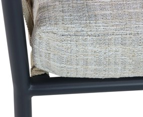 Stoel en Bank Loungeset 5 personen Aluminium/rope Grijs  Lifestyle Garden Furniture Feraro