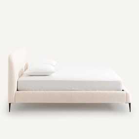 Dubbelbed in bouclette, Oscar design E. Gallina