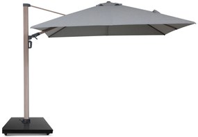 Zweefparasol 3x3m S2 Excellent (excl. voet) Grijs-antraciet Camello Luna