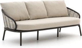 + 15% kassakorting | Loungebank Tuin Apple Bee | Wicker (vlechtwerk) | 3 personen | Tuinbank Wit | 203cm | Incl. kussens | Kees Smit Tuinmeubelen