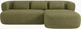Bouclé hoekbank Jenny (3-zits)