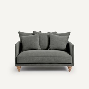 2-zits bank in katoen en linnen, Lazare