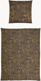Katoenen jacquard dekbedovertrekset Farn