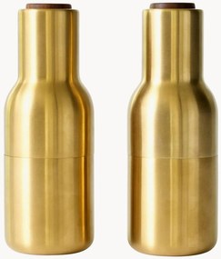 Zout- & pepermolen Bottle Grinder met walnoothouten deksel, 2-delig