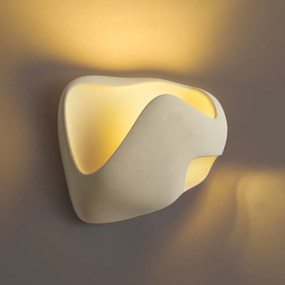 Japandi wandlamp creme 30cm - Pietra