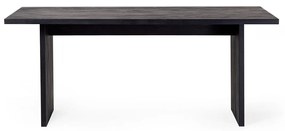 Zwarte Eettafel Minimalistisch 180x90 Cm - 180 X 90cm.