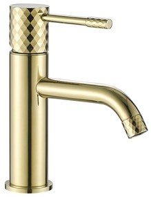 Wastafelkraan Rea Lungo Diamond Gold Low