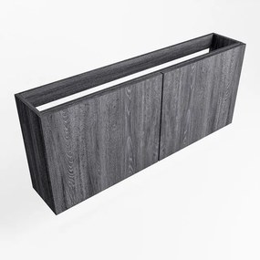 Mondiaz FOWY fonteinonderkast - 90x22x50cm - 2 deuren - push to open - softclose - Antracite FOWYTO90Ant2D