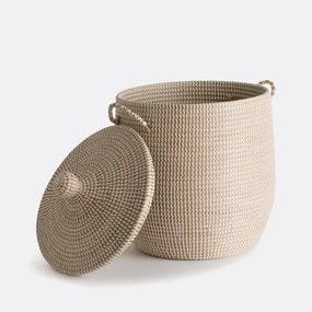 Mand met deksel H58 cm, Natala