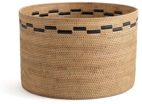 Gevlochten mand in rotan H35 cm, Andria