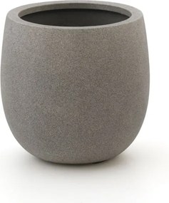 Bloempot Luca Lifestyle Grigio | Taupe Kunststof | ø42cm | Geschikt voor buiten en binnen | Kees Smit Tuinmeubelen