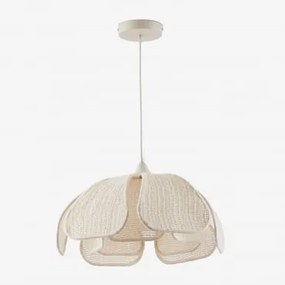 Vidson Hanglamp Ø50 Cm Linnen En Katoen Beige – Crème - Sklum