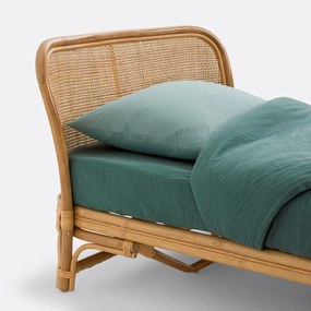 Bed en lattenbodem in rotan, Arsel