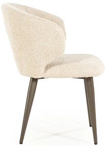 Eleonora Mateo Bruin Potige Eetstoel Beige