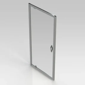 GO by Van Marcke Belo draaideur 900x1900mm 6mm easy clean glas profielen aluminium verchroomd S205490