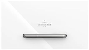 Villeroy & Boch Viconnect bedieningsplaat M300 DF frontbediend 25.3x14.5cm glas wit/RVS 922160RE