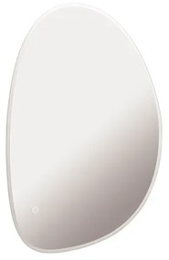Crosswater Mada spiegel met verlichting - 50x70cm - horizontaal/verticaal - LED - 2700K tot 6400K - dimbaar - kiezelvorm MA5070
