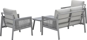 Garden Impressions Kreta loungeset 4-delig - taupe