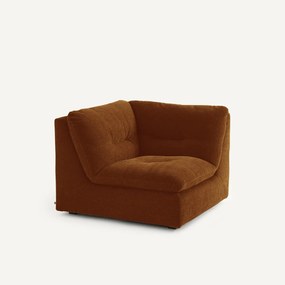 Modulaire 90° hoek in chenille fluweel, GIULIANO