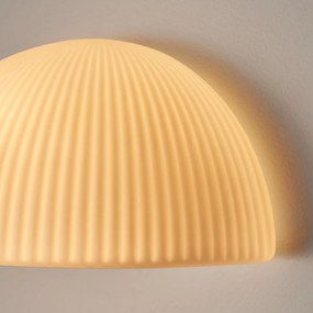 Gestreepte wandlamp van opaline glas, Loulou