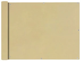 vidaXL Balkonscherm Oxford textiel 90x400 cm beige