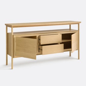 Buffetkast, 2 deuren, 2 laden, eikenfineer, Elina