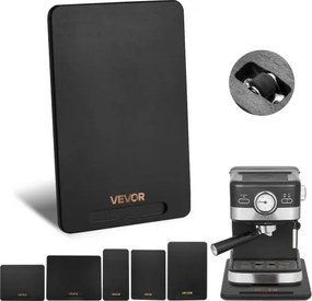 VEVOR Glijplank, 406x305 mm, plank met rubberen wielen en holle handgreep, gemakkelijk schoon te maken, schuifplank, rolplank voor apparaten, eenvoudig verplaatsbare basis voor koffiezetapparaat, keukenmachine, zwart