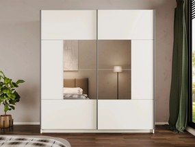 Kledingkast Honolulu 273, Kasjmier, 215x200x65cm, 169 kg, Kledingkast deuren: Schuivend, Aantal planken: 4, Aantal planken: 4