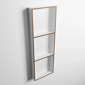 Mondiaz Easy nis 90x30x8cm 3 vakken rust/talc