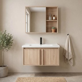 Badkamermeubelset met wastafel Gama T25023 BXM 80CM