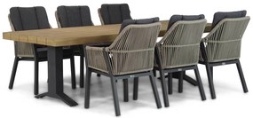 Tuinset 6 personen 260 cm Rope Taupe Lifestyle Garden Furniture Verona/Superior