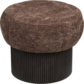 Christchurch Opbergpoef Chenille - Dark Brown