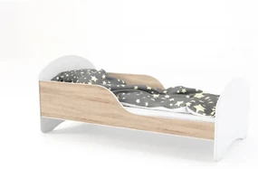 Peuter Licht eiken Eenpersoonsbed Cosmo - Voor kinderen Kinderen Peuter Junior 5056231767842 Children's Beds Home, 140x70, Nee, Geen Children's Beds H