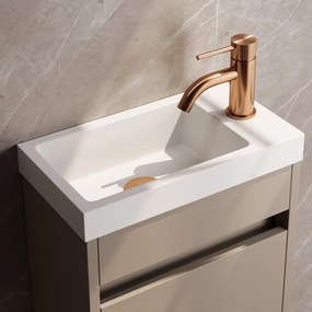 Brauer Stripe opbouw fonteinkraan koper geborsteld PVD