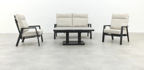 Lagos/Milford stoel-bank loungeset 4-delig verstelbaar